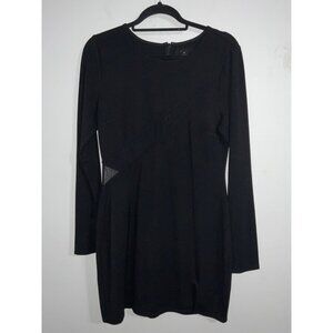 REVOLVE | H:OURS Dress Mesh Cutout Insert Long Sleeve BodyCon Mini Dress XL